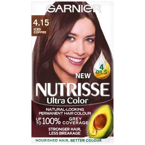 Garnier Nutrisse Ultra Colour Permanent Nourishing Hair Colour Iced Coffee 415 Clicks