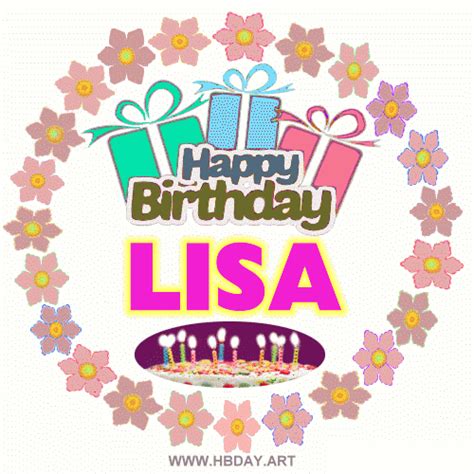 Happy Birthday Lisa Image Messages HBDAY ART