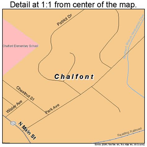 Chalfont Pennsylvania Street Map 4212504