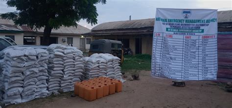 NEMA Presents Relief Materials To Flood Victims In Katsina 365Daily