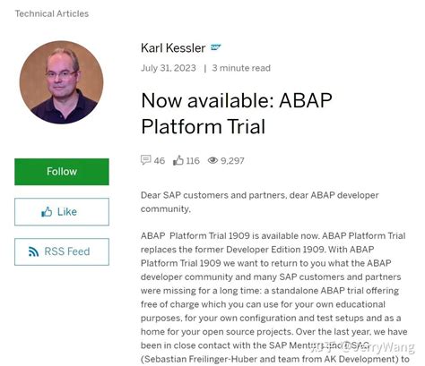 Abap Abap Platform Trial