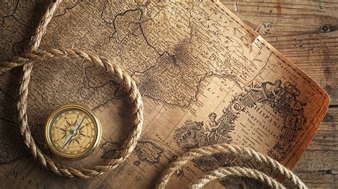 On Deck Directions Ship Rope Compass Map Vintage Hd Wallpaper Peakpx