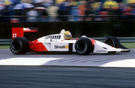 Ayrton Senna British Gp Mclaren Mp Maclaren Formula Car