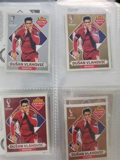 Autocollant Suppl Mentaire Panini Qatar Dusan Vlahovic Ensemble