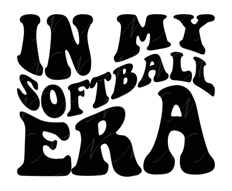 In My Softball Era SVG PNG PDF Softball Shirt Svg Softball Mom Png