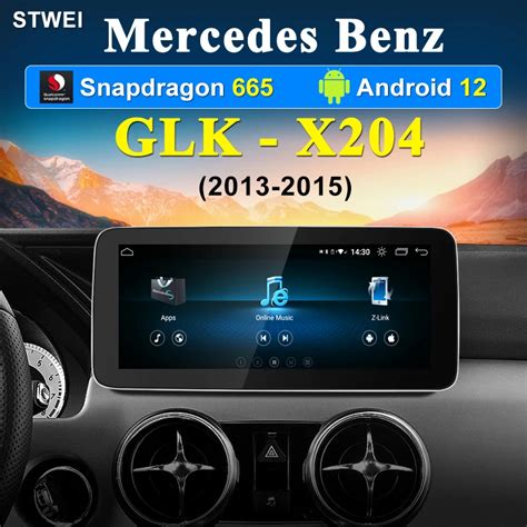 12 3 For Mercedes Benz GLK X204 2013 2015 High Definition Display Car