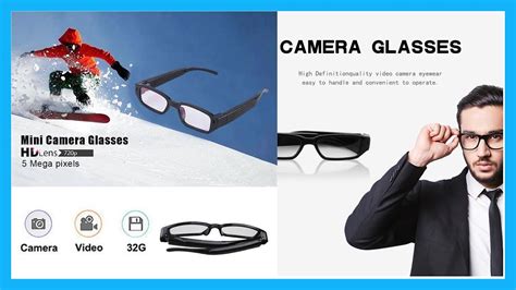 Hd Camera Glasses 1080p Low Cost Spywear Spy Glasses Unboxing Setup And Test Youtube