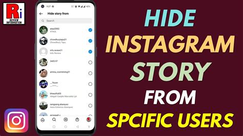 How To Hide Your Instagram Stories From Specific Users Youtube