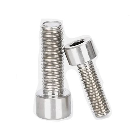 Pure Titanium Bolt Screw Gr2 DIN912 Hexagon Hex Socket Head Cap Allen