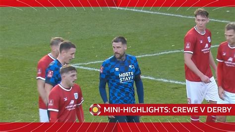 Bbc Iplayer The Fa Cup 2023 24 Mini Highlights Crewe V Derby