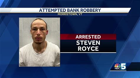 Man Arrested For Attempted Bank Robbery In Morristown Vt Youtube