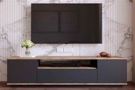 TV stolky Designový TV stolek Belisario 180 cm antracitový