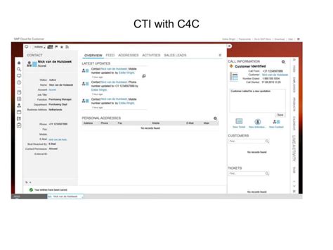 Sap C4c Overview Ppt