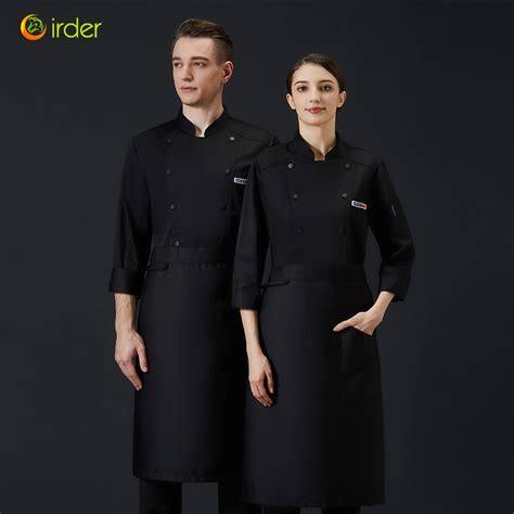 Irder Unisex Design Restaurant Food Kitchen Chef Uniform Blouse Jacket