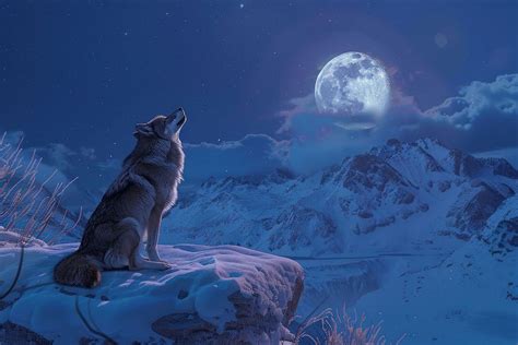 Wolf nature moon astronomy. | Free Photo - rawpixel