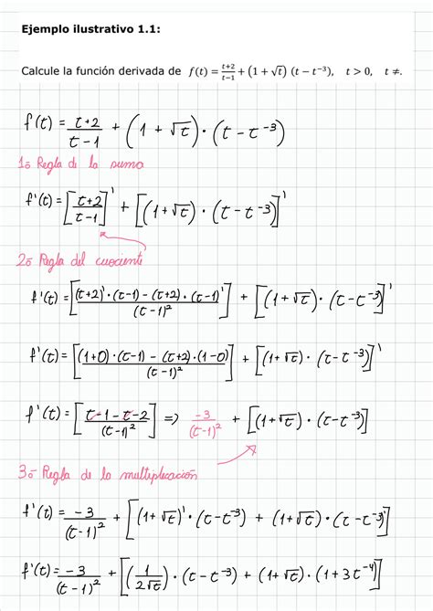 SOLUTION Ejercicios Derivadas Studypool