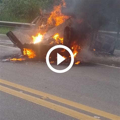 VÍDEO Homem morre carbonizado após outro grave acidente na BR 470 em