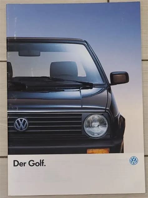 Vw Golf Ii Gt Special Gtd Cl Gl Prospekt Brochure Opuscolo Folleto