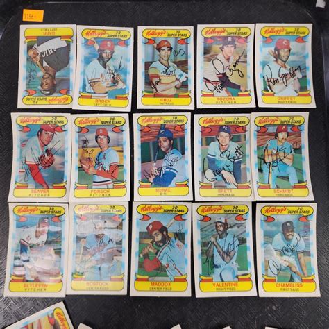 Lot Vtg Kelloggs D Superstar Baseball Cards