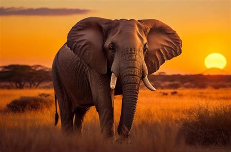 Premium AI Image | An image of a majestic African elephant in its ...