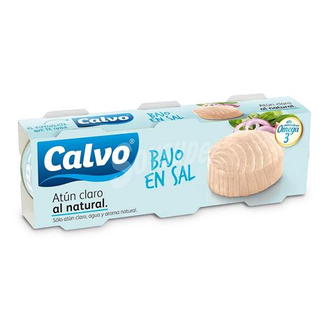 Calvo At N Claro Al Natural Sin Aceite Con Contenido Reducido En Sal