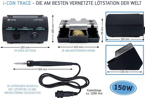 I CON TRACE Soldering Station ERSA I CON TRACE 150 W One Channel At