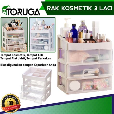 Jual Rak Kosmetik Laci 3 Susun Organizer Multifungsi Laci Susun Bumbu