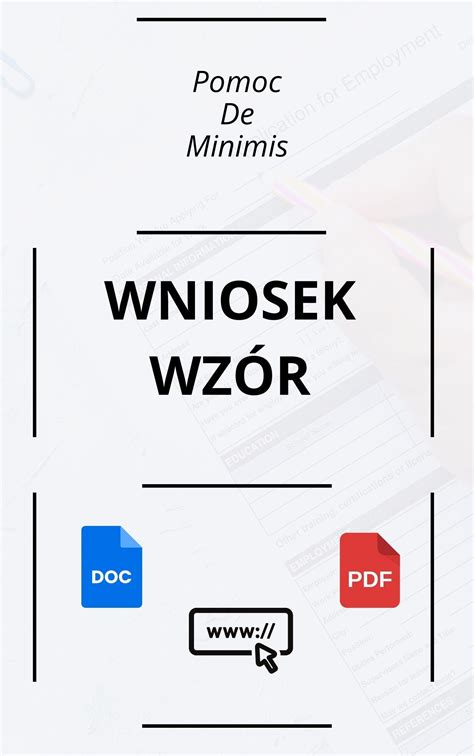 Wniosek O Pomoc De Minimis - Wzór