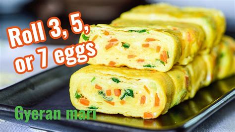 Korean Egg Roll Gyeran Mari 계란말이 Youtube