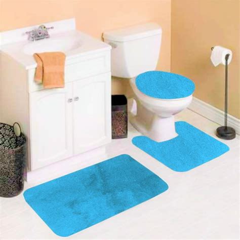 Walmart Bathroom Rugs Blue : Mainstays Performance Bath Rug 23x39 Blue Linen Walmart Com Walmart ...