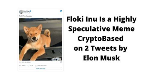 Floki Inu Is a Highly Speculative Meme Crypto Based on 2 Tweets by Elon ...