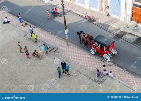 GRANADA NICARAGUA APRIL 28 2016 Aerial View Of A Street In Granada