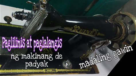 paglilinis  paglalangis ng makinang de padyak cleaning  oiling