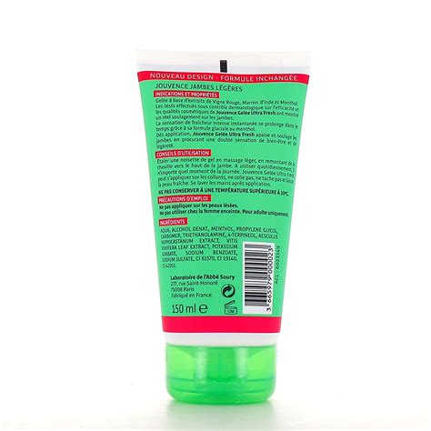 Gelée ultra fresh jambes légères Jouvence de l Abbé Soury