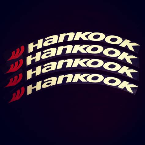 Hankook Tire Lettering Tire Stickers Tiregraficx