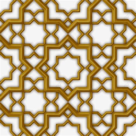 Gold Islamic Geometric Pattern