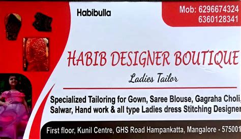 Habib Designer Boutique In Mangalore Hampankatta- Hello Mangaluru