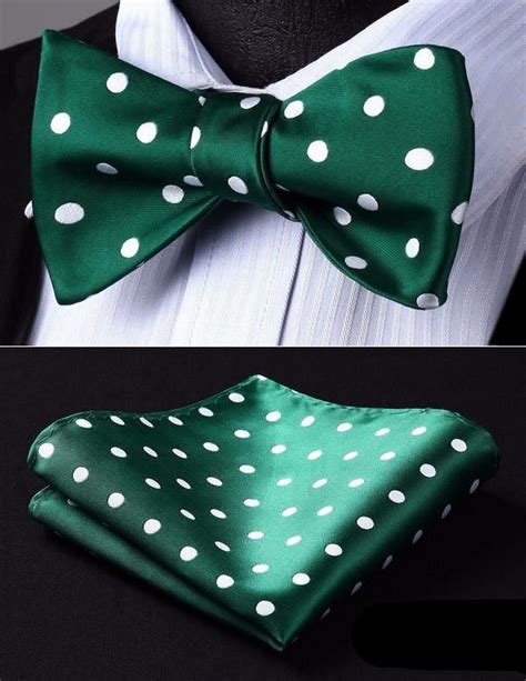 Emerald Green Bow Tie and Pocket Square | Nœuds, Mariage, Papillon