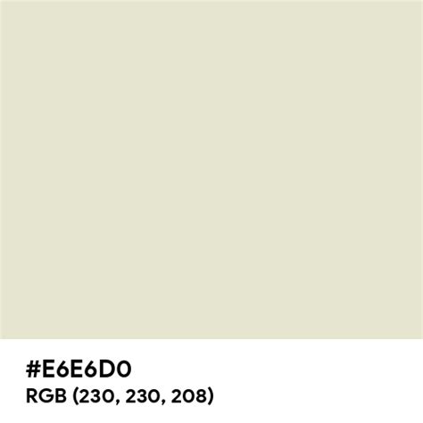 Light Fern Green color hex code is #E6E6D0