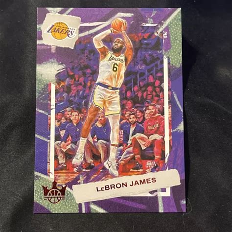 2022 23 PANINI COURT Kings Lebron James Base Rubino Sp 149 Los Angeles