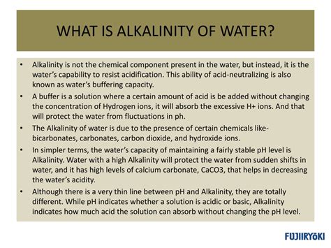 PPT WHAT IS ALKALINITY OF WATER PowerPoint Presentation Free