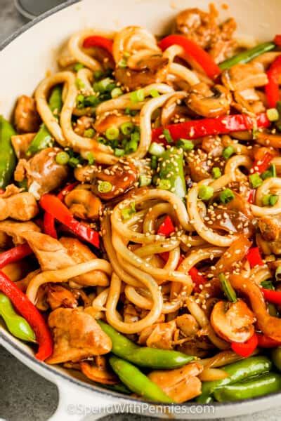 Chicken Udon Stir Fry Spend With Pennies