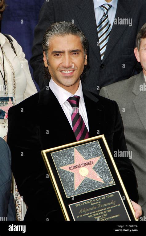 Star On The Hollywood Walk Of Fame For Alejandro Fernandez Stock Photo