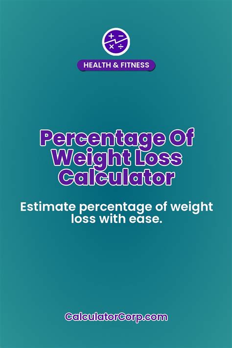 How To Calculate Percentage Of Weight Loss Calculator