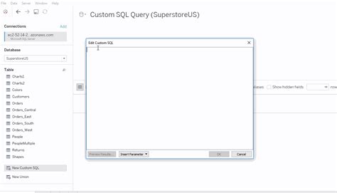 Sql And Tableau Tutorial For Custom Queries And Connections Datacamp