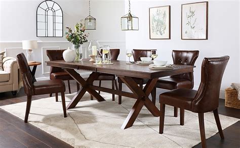 Grange Extending Dining Table Bewley Chairs Dark Oak Veneer