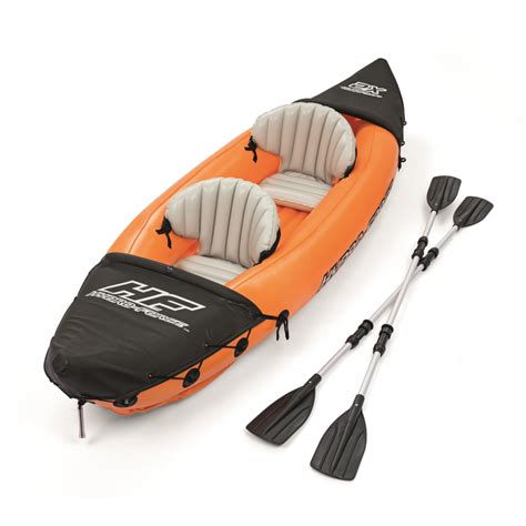 Caiaque Inflavel 2 Pessoas - Caiaque Inflável 2 pessoas Lite-Rapid com 2 Remos e Bomba Bestway