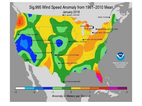 Average Wind Speed Map | Color 2018