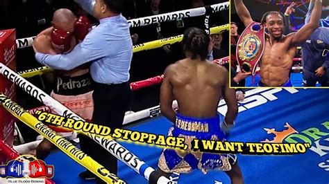 BREAKING KEYSHAWN DAVIS DESTROYS JOSE PEDRAZA KO IN 6 ROUNDS AND CALLS