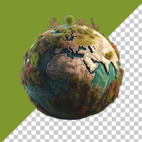 Premium PSD Planet Earth Png Illustration